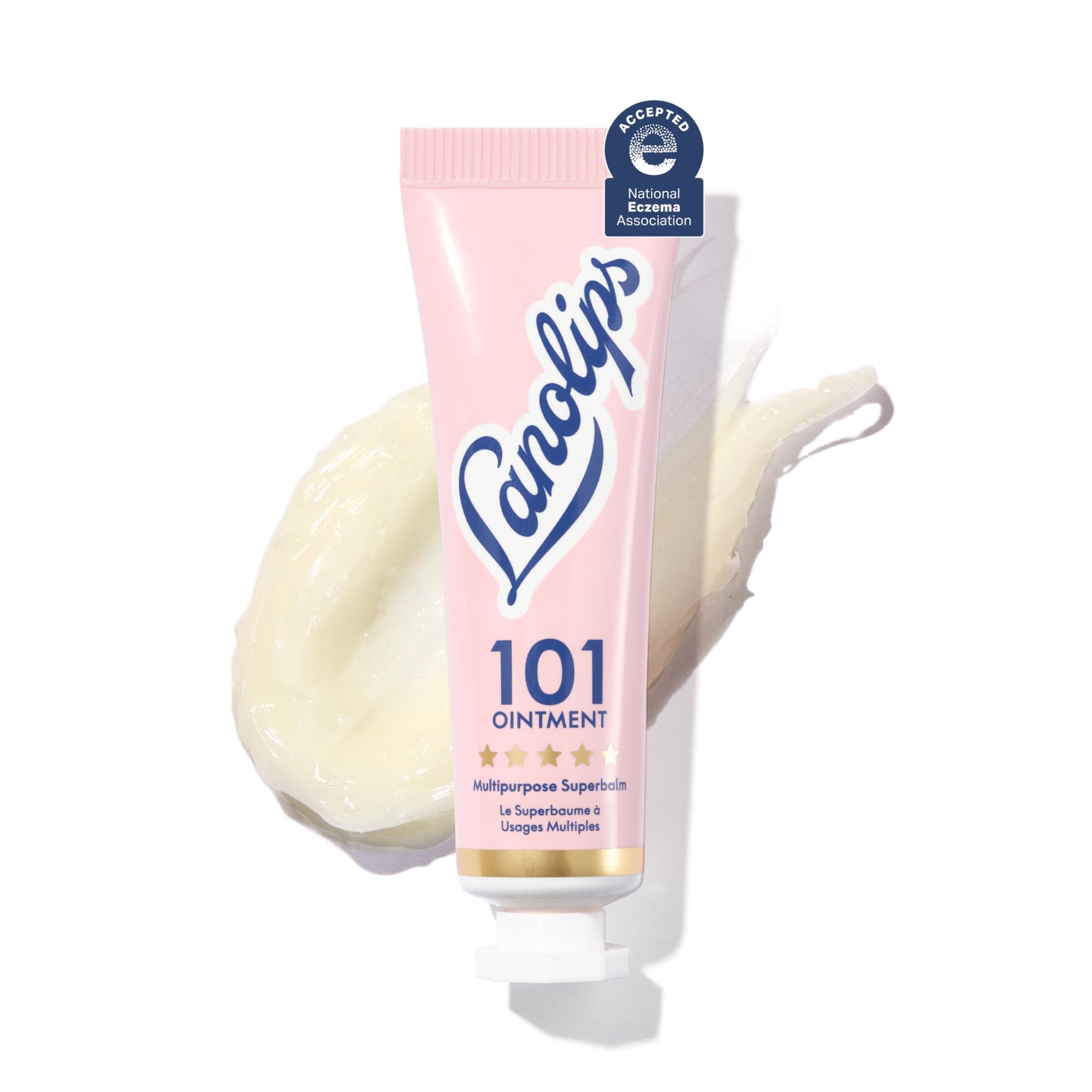 101 Ointment - Lanolin Lip Balm for Smooth, Hydrated & Healthy Lips - Multipurpose Lip Ointment with Lanolin Oil for Dry Lips, Cuticles & More - Original Superbalm (0.52 oz)