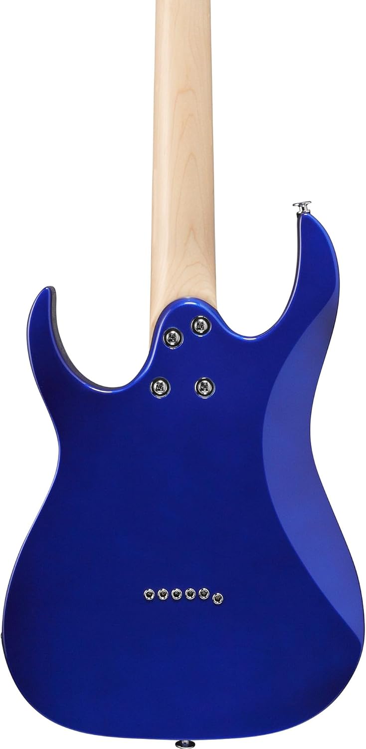Ibanez GRGM21M RG Gio miKro Short-Scale Electric Guitar - Jewel Blue Bundle with Amplifier, Tuner, Instrument Cable, Picks, Austin Bazaar Instructional DVD, and Polishing Cloth