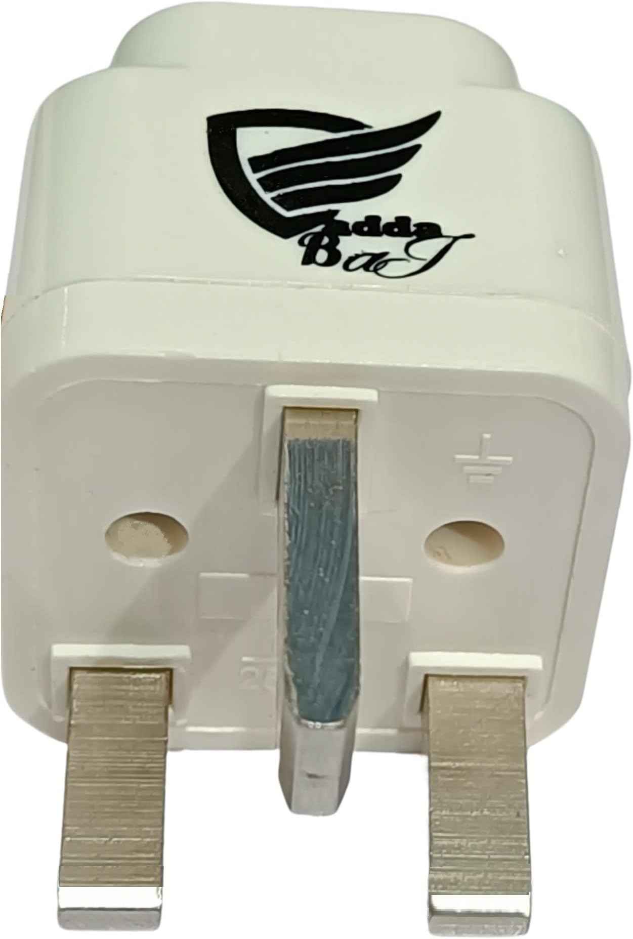 India to UK Plug Adapter – Type G Travel Converter for United Kingdom, Dubai, Hong Kong, Malaysia, Singapore and Other Countries with Type G Outlets (Pack of 1) White