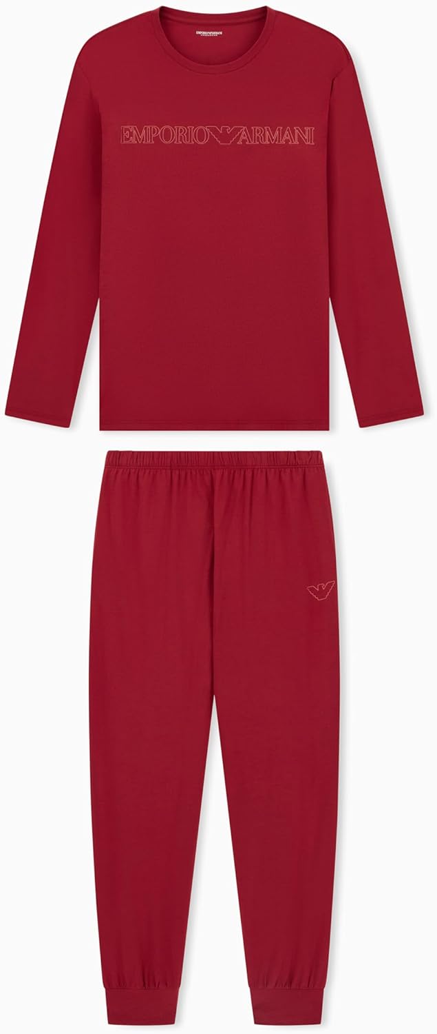 Emporio Armani Men's Mega Logo Jogger Pajama Set