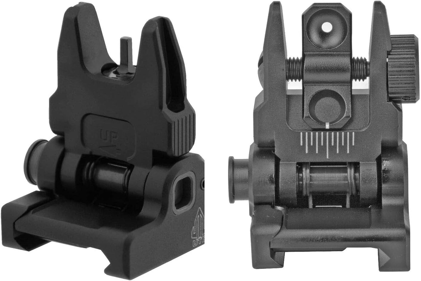 Generic UTG-ACCU-SYNC Bundle with Spring-Loaded Flip-up Front and Rear Sight Set,Black,MNT-757 MNT-957