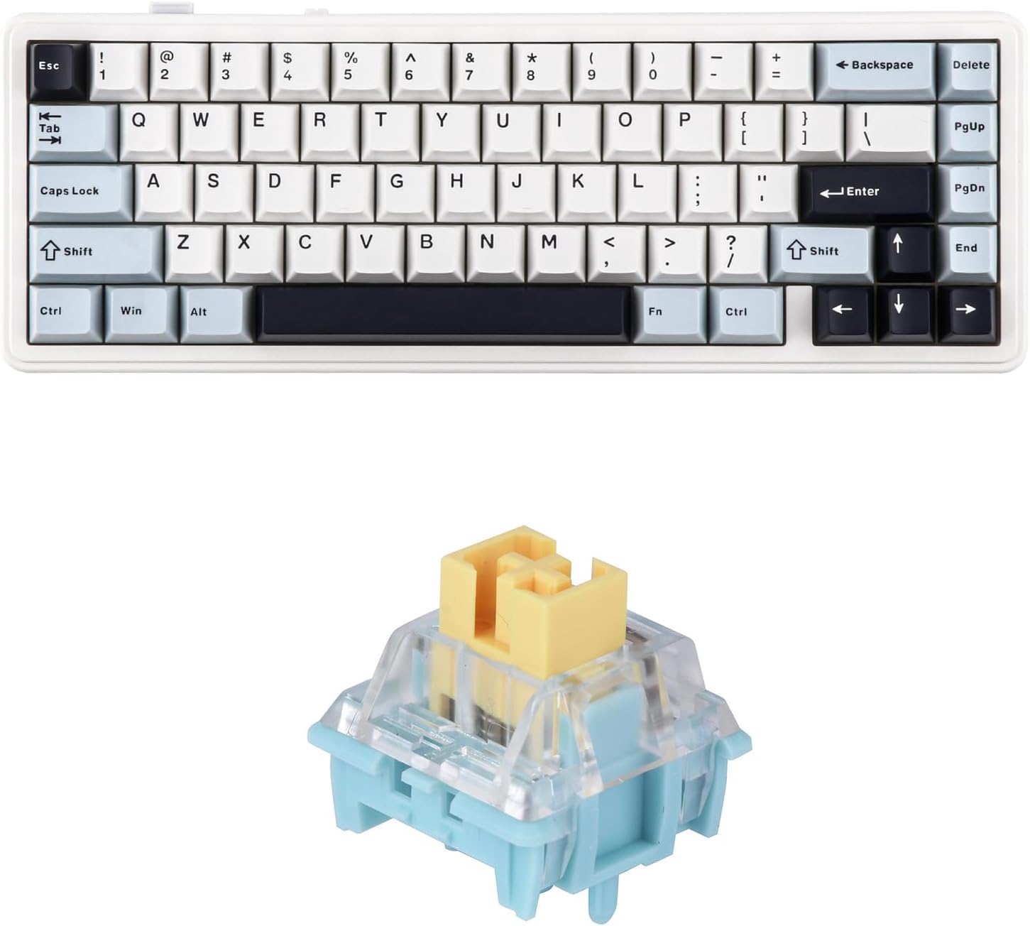 Amazon.com: EPOMAKER x Aula F65 65% Wireless Mechanical Keyboard+35 ...