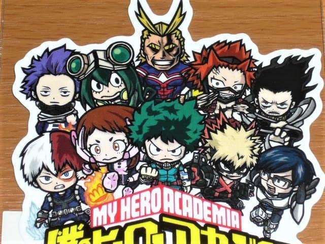 Amazon.co.jp: ヒロアカ 集合 ステッカー B-SIDE LABEL デク 爆豪 轟