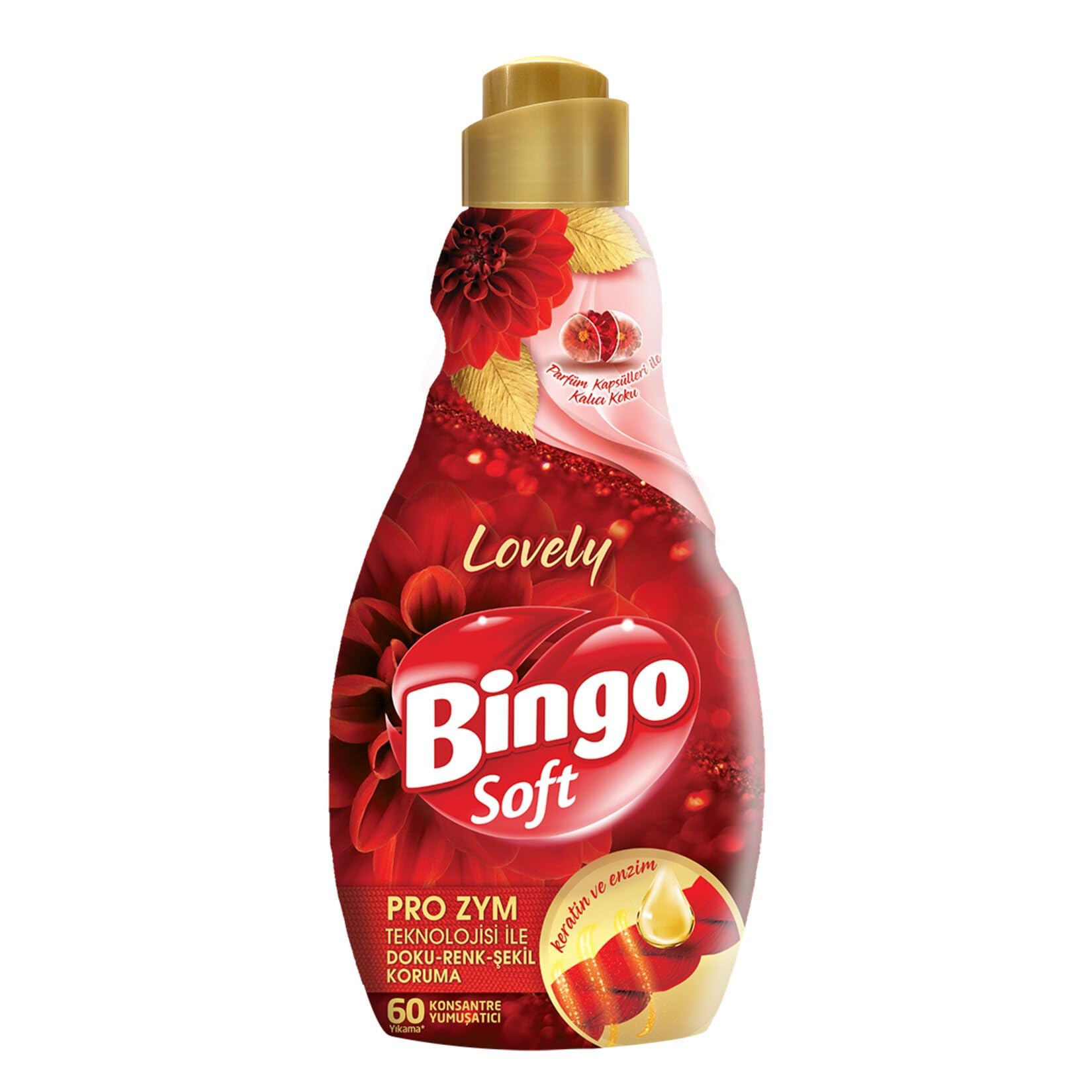 Bingo Soft Konsantre Çamaşır Yumuşatıcısı, Lovely, 1440 Ml