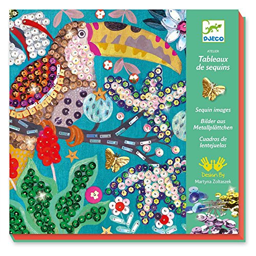 Preisvergleich Produktbild Djeco - Kreativ Set Paillettenbilder Flamboyant
