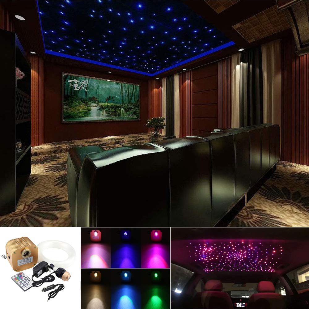 32w Rgb Twinkle Led Fiber Optic Star Ceiling Kit Light 800 Strand