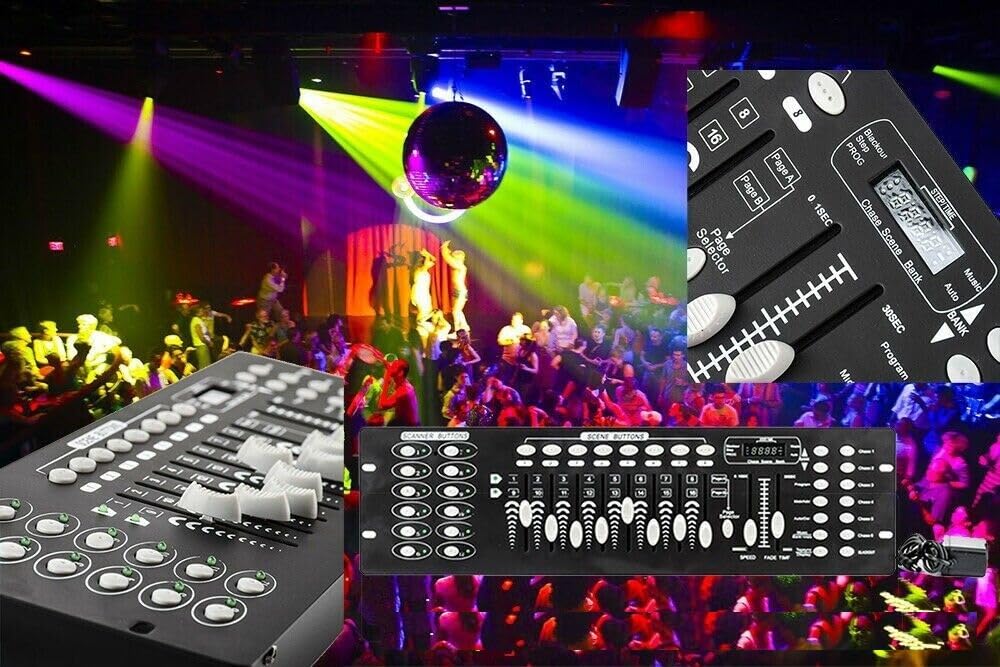 KAELA CENTRALINA DMX MIXER CONTROLLER LUCI DISCO EFFETTI DJ 192 CANALI DMX 512