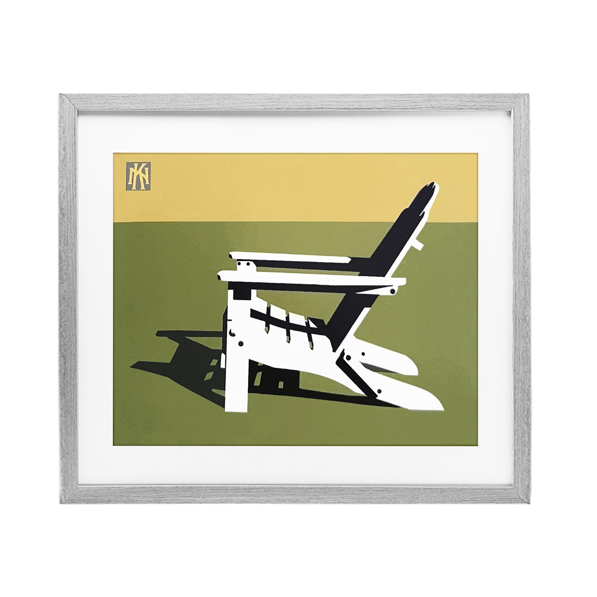 'Minimal Sunlit Lounge Chair'| Framed Print Under Glass