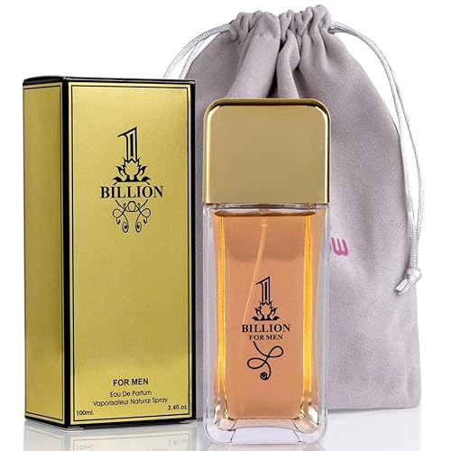 Eau De Toilette - Perfume en espray para hombres, ropa de día, juego de colonia diaria informal con bolsa de gamuza de lujo, botella de 3.4 onzas,
