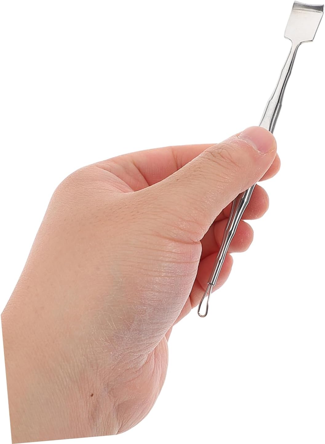 Stainless Steel Dual-Ended Blackhead Cleaner Spatula for Travel