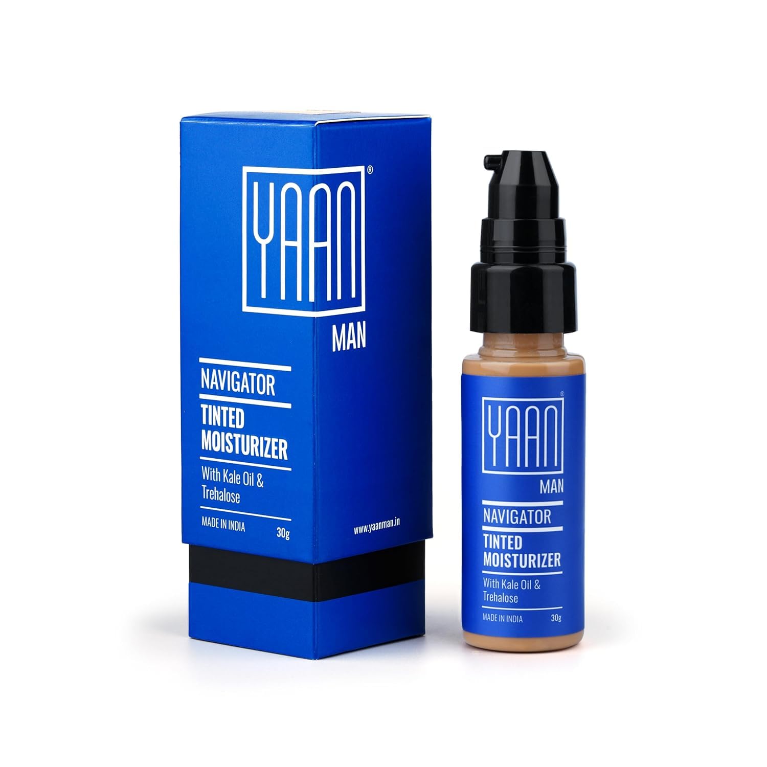 Yaan Man Tinted Moisturizer for Men 30gm Medium BB Cream Improves Uneven Skin Tone Hydrating and Light Weight
