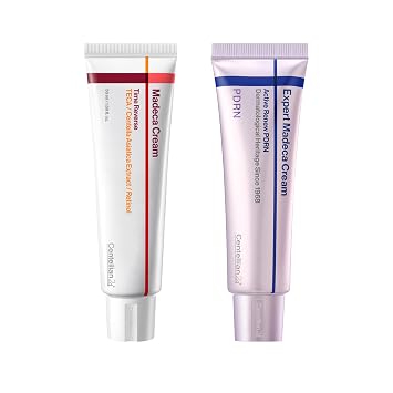 CENTELLIAN 24 Madeca Cream Time Reverse + Expert Madeca Cream Active Renew PDRN Bundle 2 x 1.69 fl oz - Firming, Wrinkle Care, Elasticity & Hydration with Centella, TECA PDRN & Hyaluronic Acid.