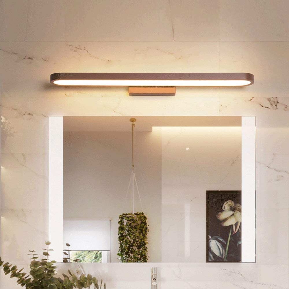 Spiegelfrontlampe, Moderne, minimalistische Badezimmer-LED-Spiegelschrankleuchte für Waschraum, Schminktisch, Ankleidezimmer, Warmweiß 3000 K, 18 W