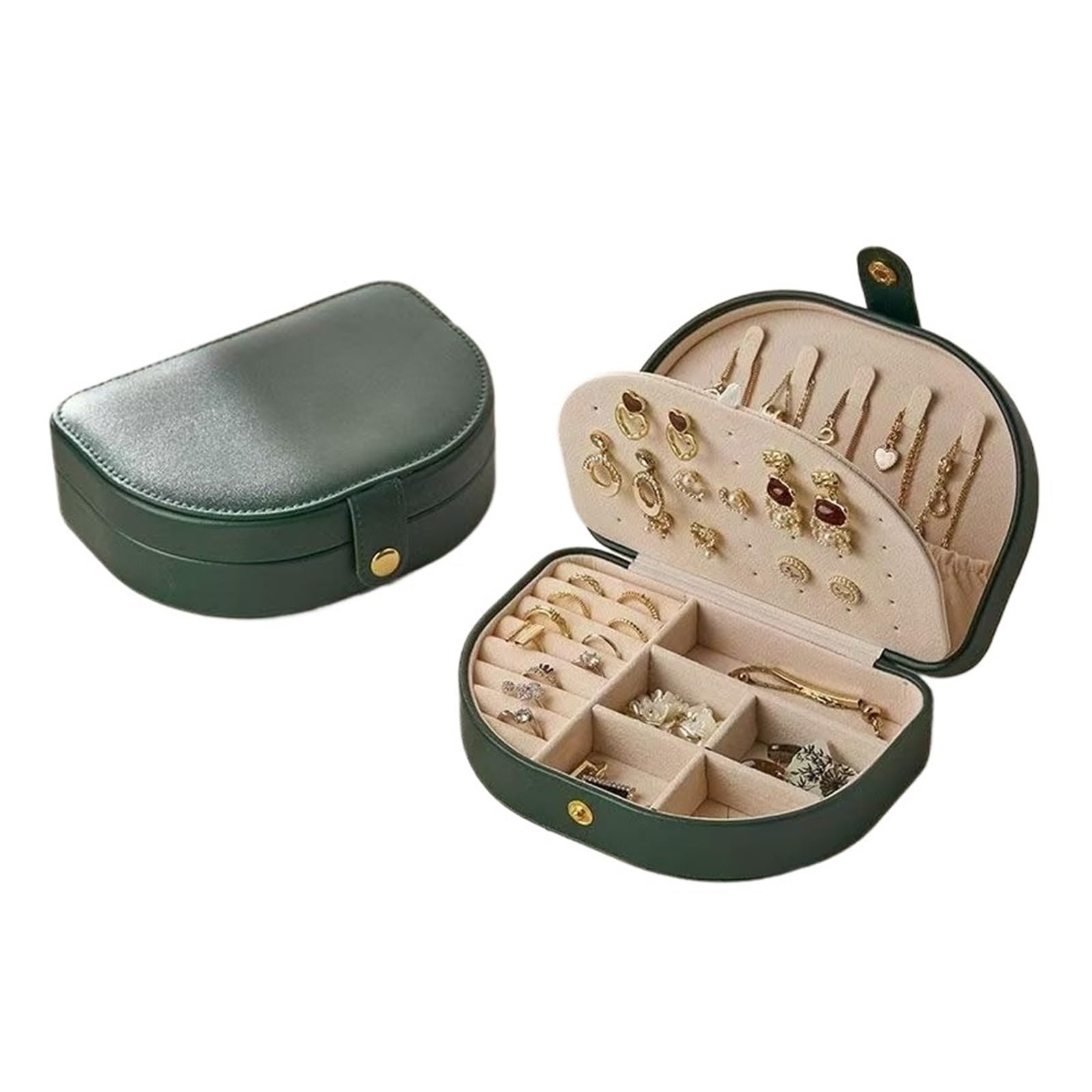WTAXBH Jewellery Box Jewelry Storage Box, Exquisite Earrings, Studs, Necklace, Gold(Color3)
