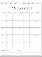 Vista 9 de Calendario 2026 – Calendario de pared 2026 de enero de 2026 a junio de 2027, calendario de 18 meses con papel de primera calidad, encuadernación