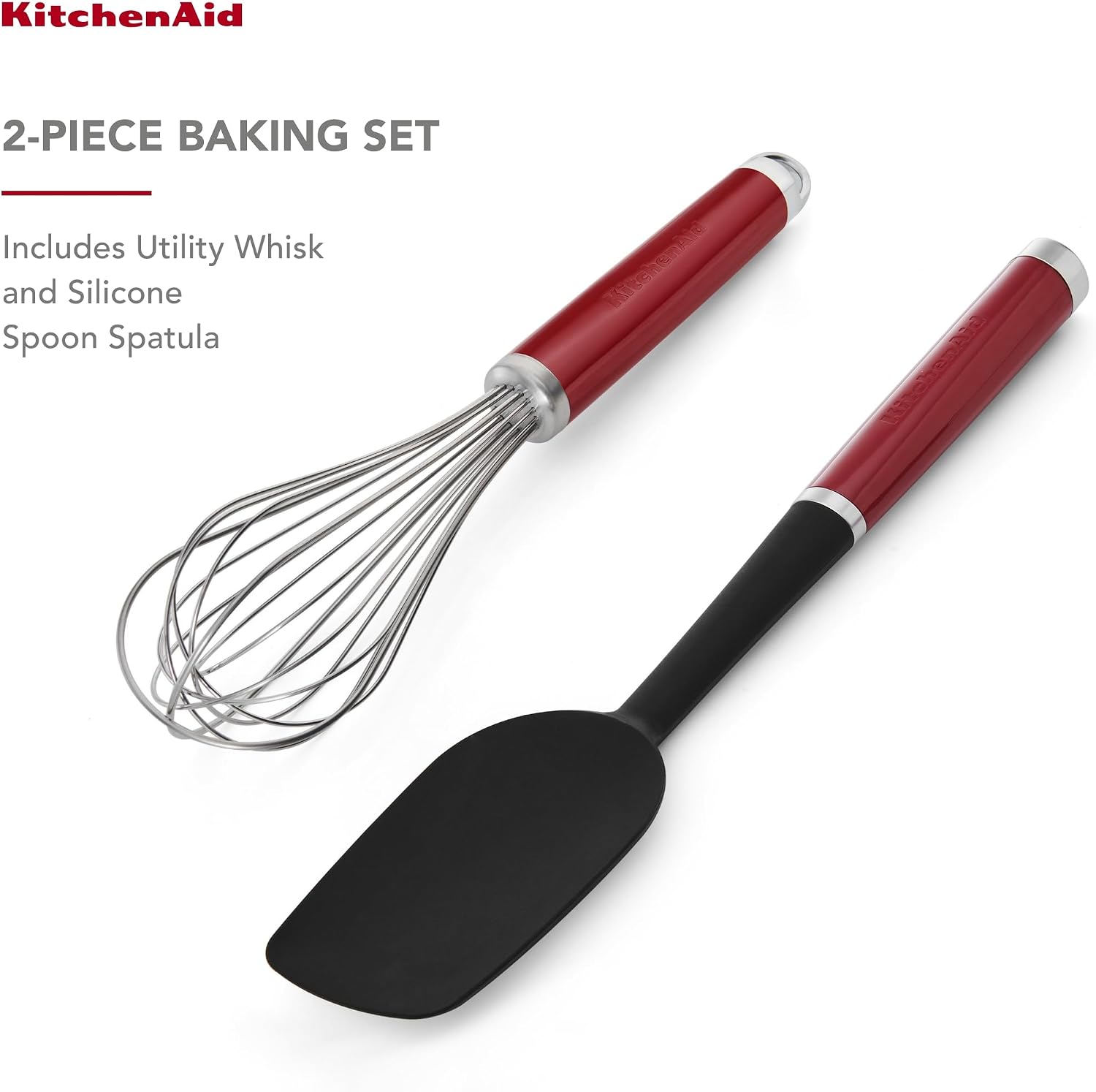 KitchenAid KQG463OHERE 2pc Baking Set – Empire Red, Silicone