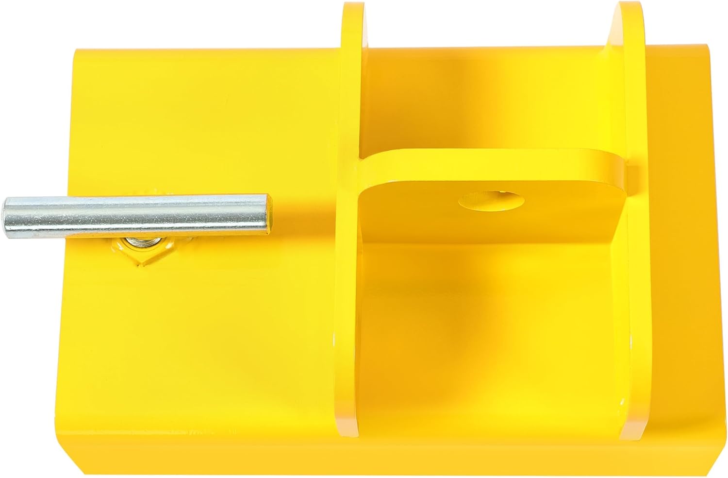 KUAFU Universal Forklift Lifting Hook 2200 LBS Capacity 360° Rotating Hook Forklift Lifting Hoist Fork Lifting Hook Device Yellow+Red+Silvery Powder Coated+Galvanized Steel