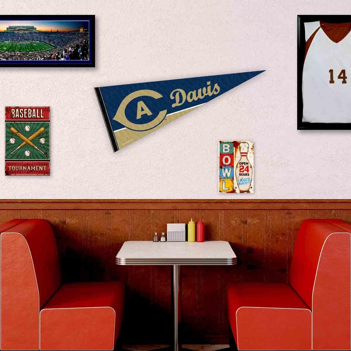 College Flags & Banners Co. Cal Davis Pennant Full Size Felt - Image 3