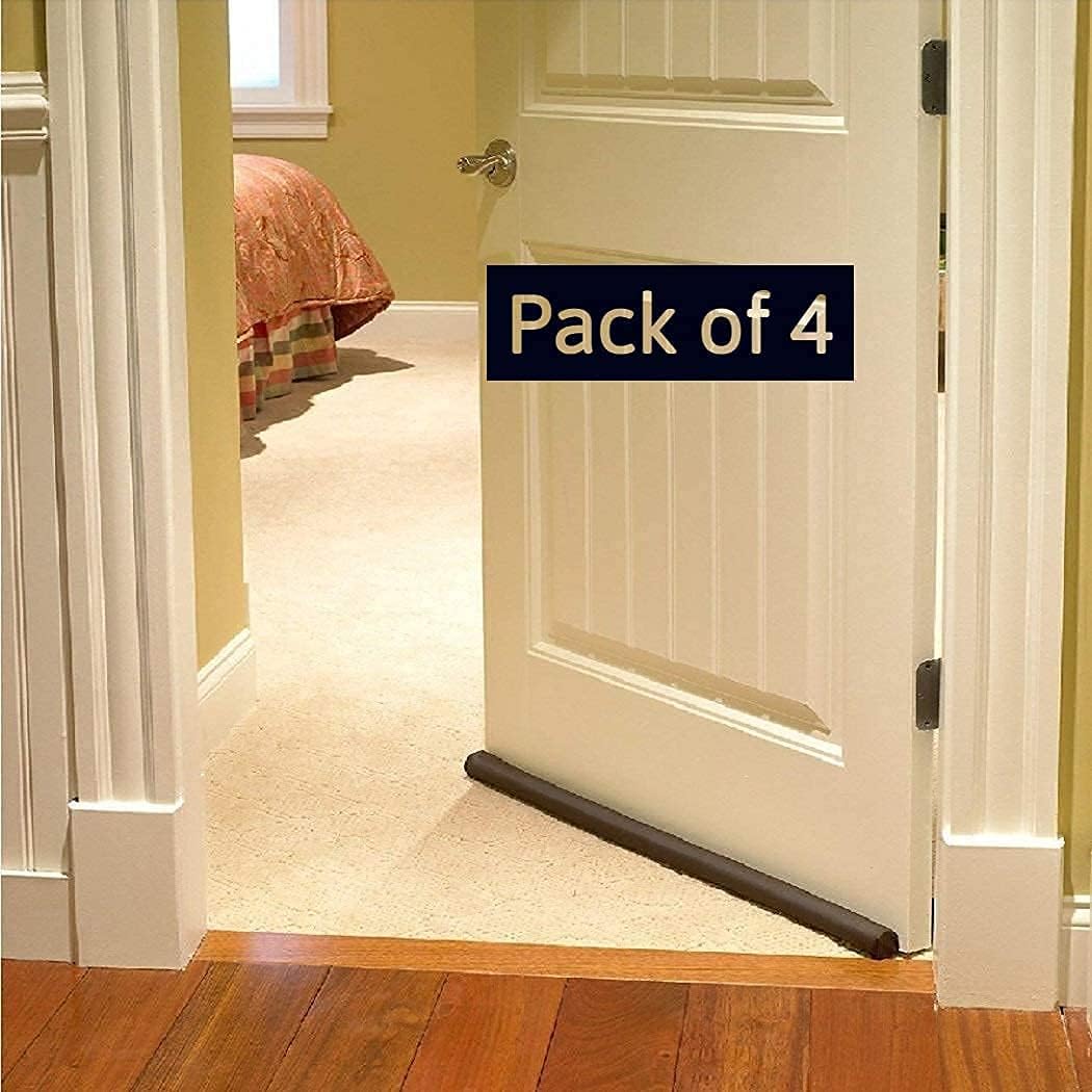 KSP HOME Door Bottom Sealing Strip (39 inch, Pack of 4) Door Seal Draft Guard/Gap Sealer for Insects, Dust/Water Proof Guard for Energy Saving, Noise Cancellation and Cooling