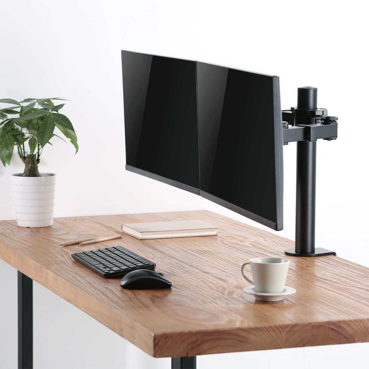 LogiLink BP0106 - uchwyt do monitora, 2-częściowy, 17-32", długość ramienia: regulowany czarny