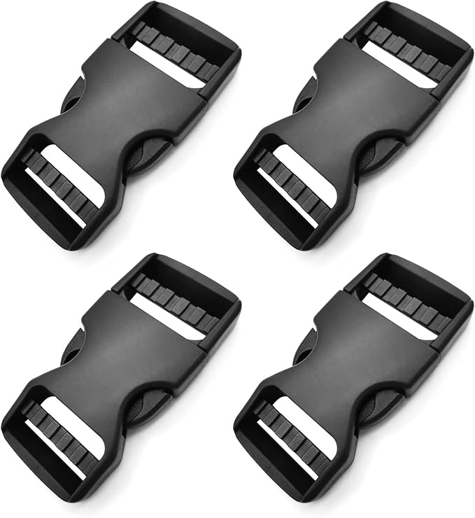 Plastic buckle,Dual Adjustable 1Inch Buckle for Backpack Strap Quick