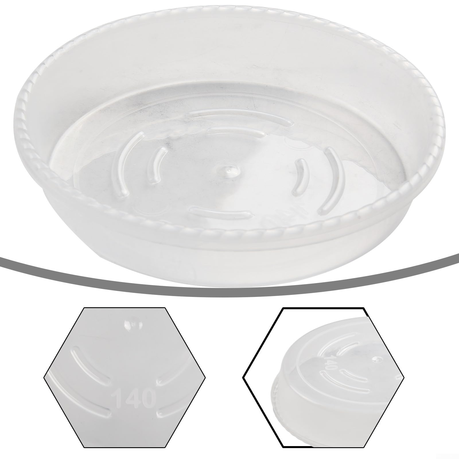 Sottovaso da giardino in plastica con ruote bidirezionali ad incastro diametro 39 cm