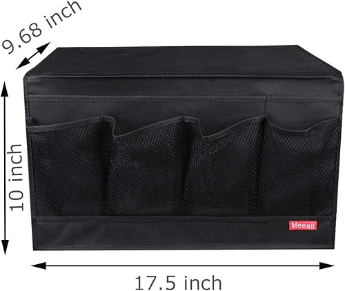 Miniatura 13 de Organizador de mesita de noche, 4 bolsillos, para tableta, revista, teléfono, lentes, debajo del colchón, soporte de control remoto, organizador