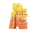 Recess Mood Powder, Magnesium L-Threonate Blend with Passion Flower, L-Theanine, Electrolytes, Magnesium Calm Support Powder Supplement - Lemon Citrus Pack of 10