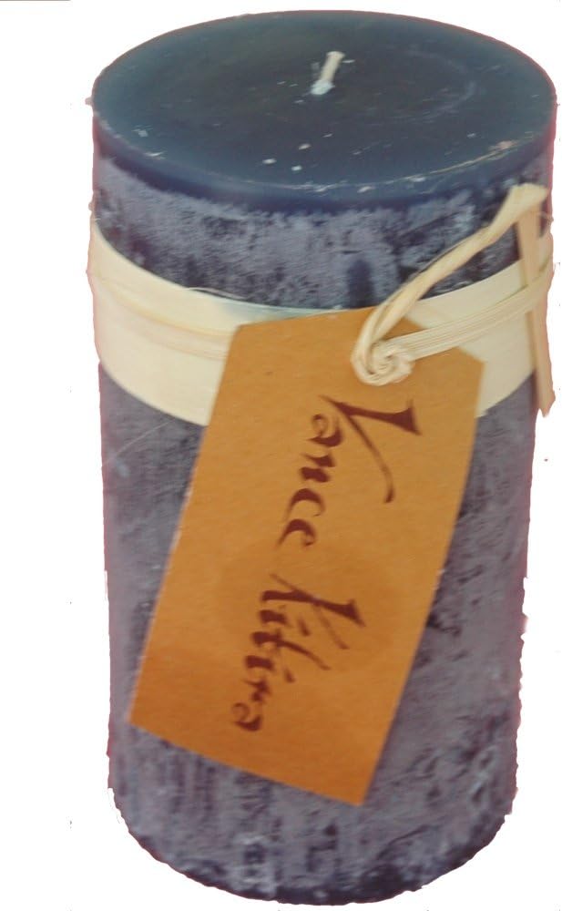 Vance Kitira English Blue Timber Collection Pillar Candle (3.25" by 6") Home & Kitchen
