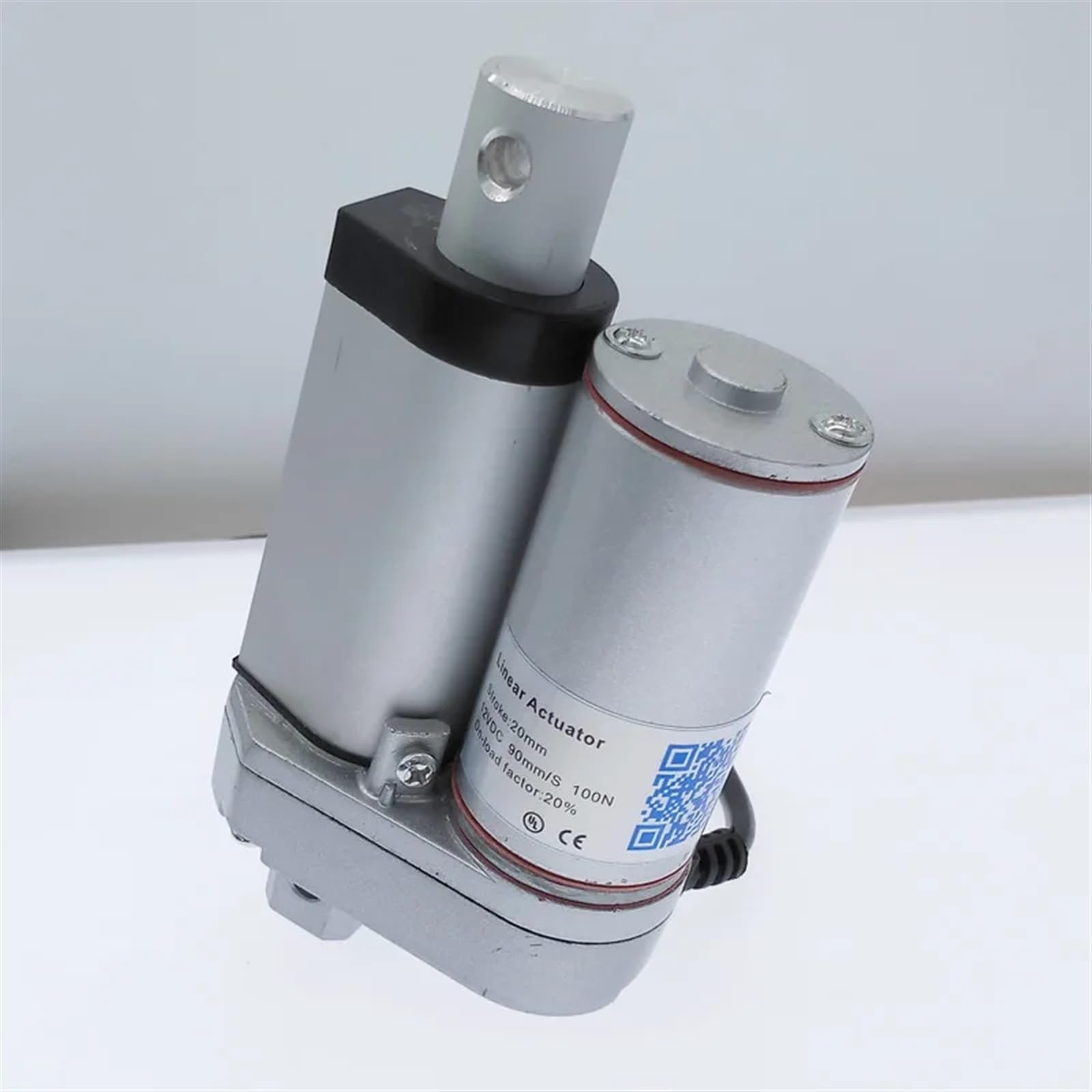 Attuatore lineare Motore Elettrico 12V dc 50mm 30mm 100mm Corsa 24V Apri Finestra 100N300N500N700N1000N1200N1500N(Black 50mm,12V 700N 15mm s)