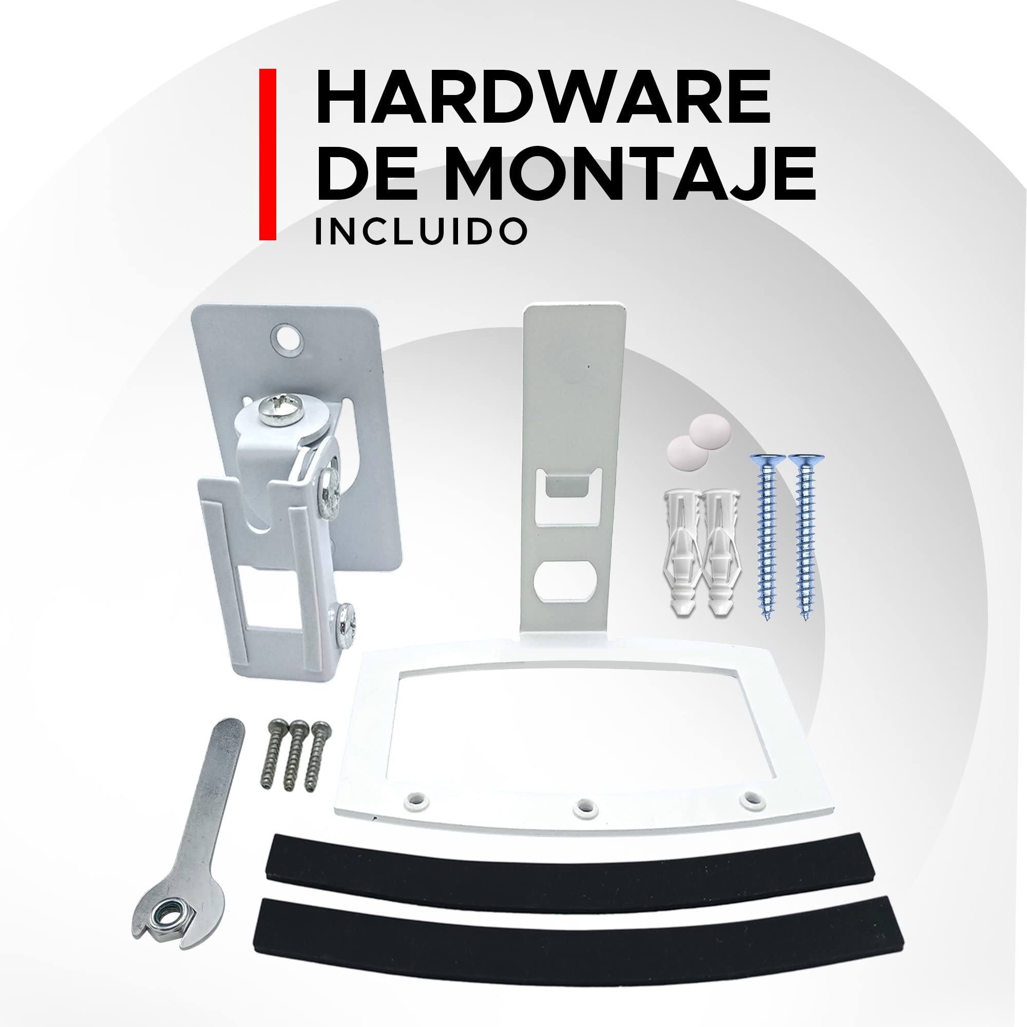 Soundtouch 10, Kit Completo de Soporte de Pared para Bose Soundtouch 10, Materiales de Montaje Incluidos. Diseñado en UK por Soundbass. (Blanco)