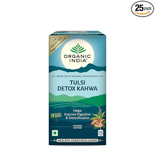 Tulsi Detox Kahwa 25 IB || Cleanse & Cold Relief || Improve Digestion & Detoxification || Tulsi Tea - 25 Tea Bags