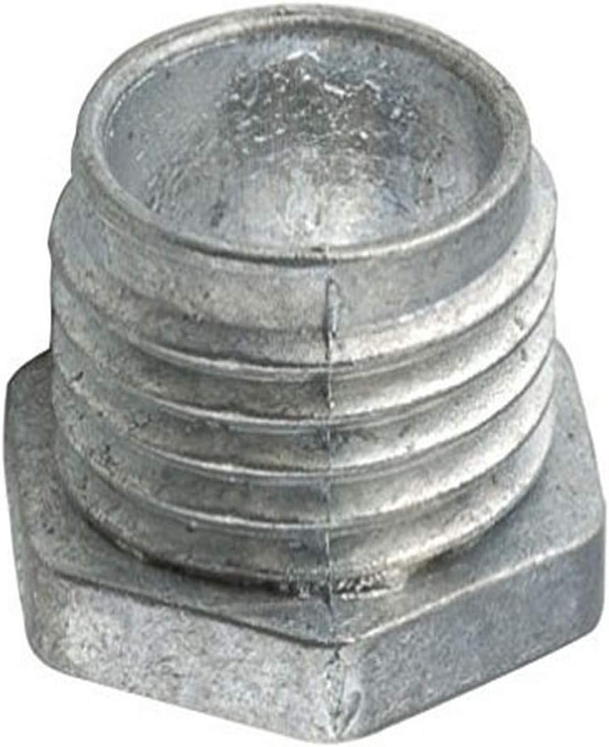 Hubbell-Raco 1662 Offset Chase Conduit Nipple, Non-Insulated, Die Cast Zinc, 1/2 Trade Size (Pack of 100), Gray