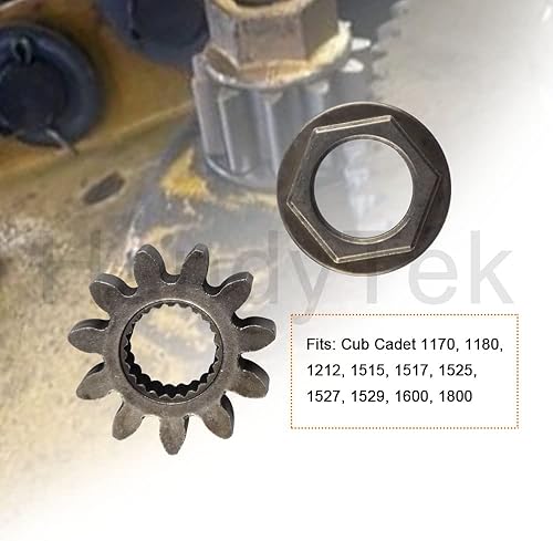 Miniatura 3 de Engranaje de piñón y buje compatible con MTD Cub Cadet 717-1554 917-1554 941-0656A 741-0656A