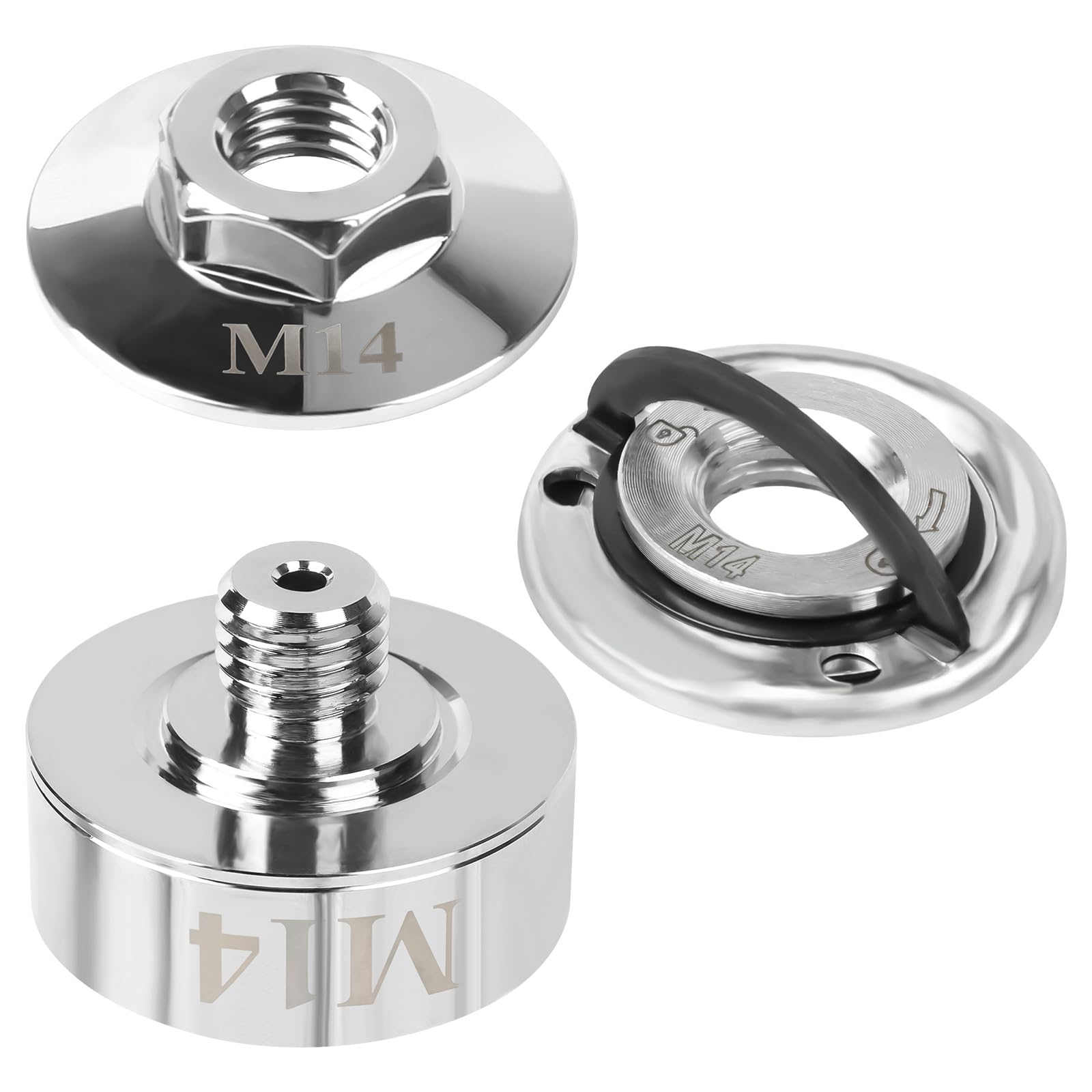 Adaptador X-LOCK a M14, compatible con discos de corte XLOCK para amoladora angular, tuerca de brida para amoladora angular, tuerca de sujeción rápida para amoladora angular