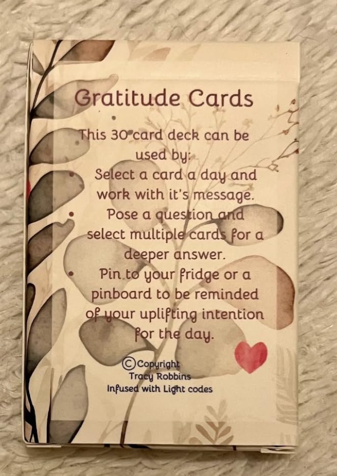 Gratitude affirmation cards, set of 30, card deck, unique colour and affirmation on each card, portable size, 8cm x 6cm - Image 4