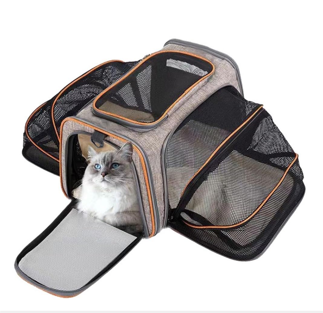 Mochila Mascotas Bolsa De Transporte para Perros, Plegable para Cachorros, Cruzada para Gatos, Transportadora para Animales Pequeños Animal(E,40 * 25 * 25cm)