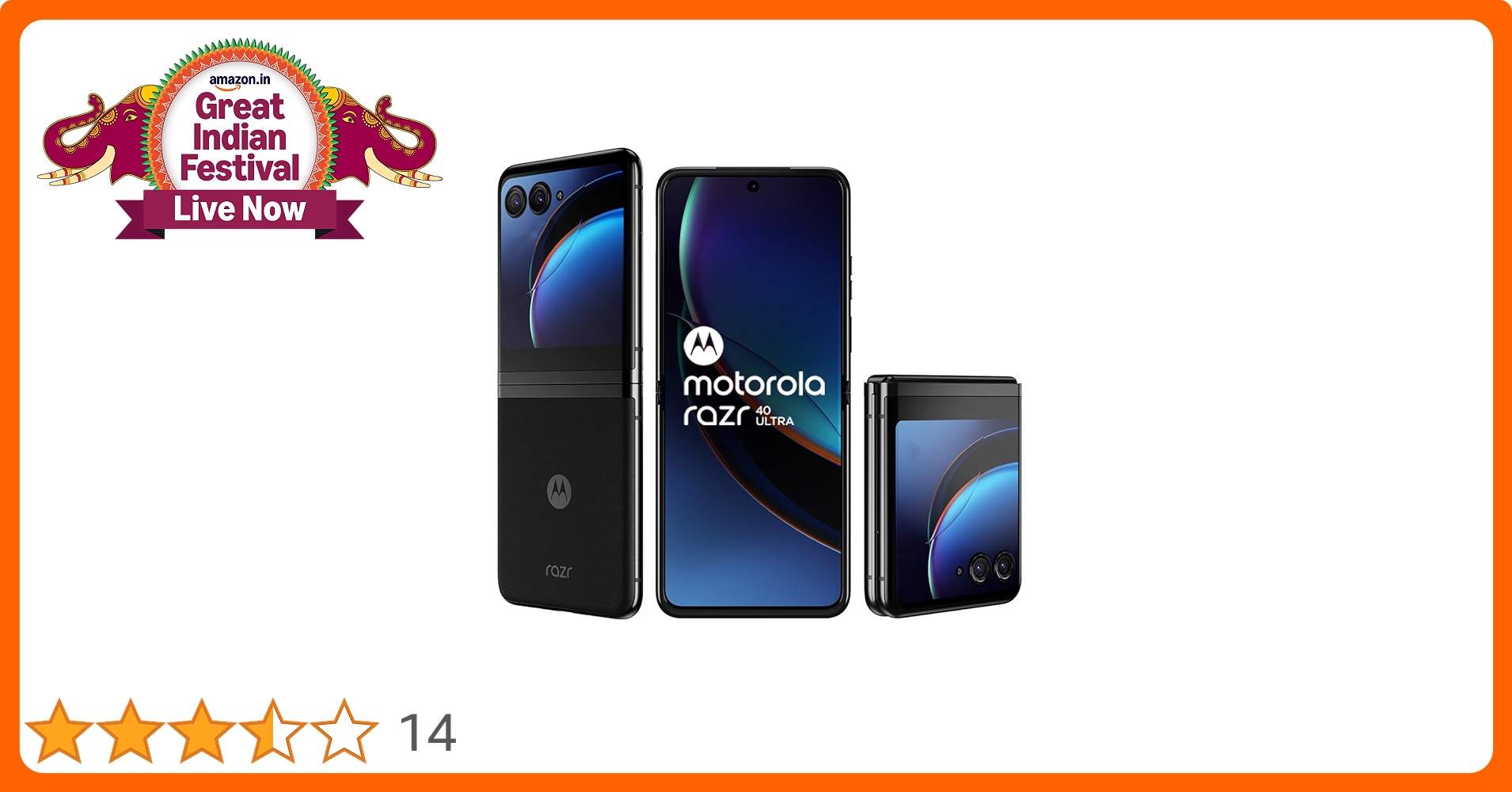 Motorola razr 40 8G/256GB　2台 Motorola Razr 40 Ultra (Black, 8gb Ram, 256gb Storage