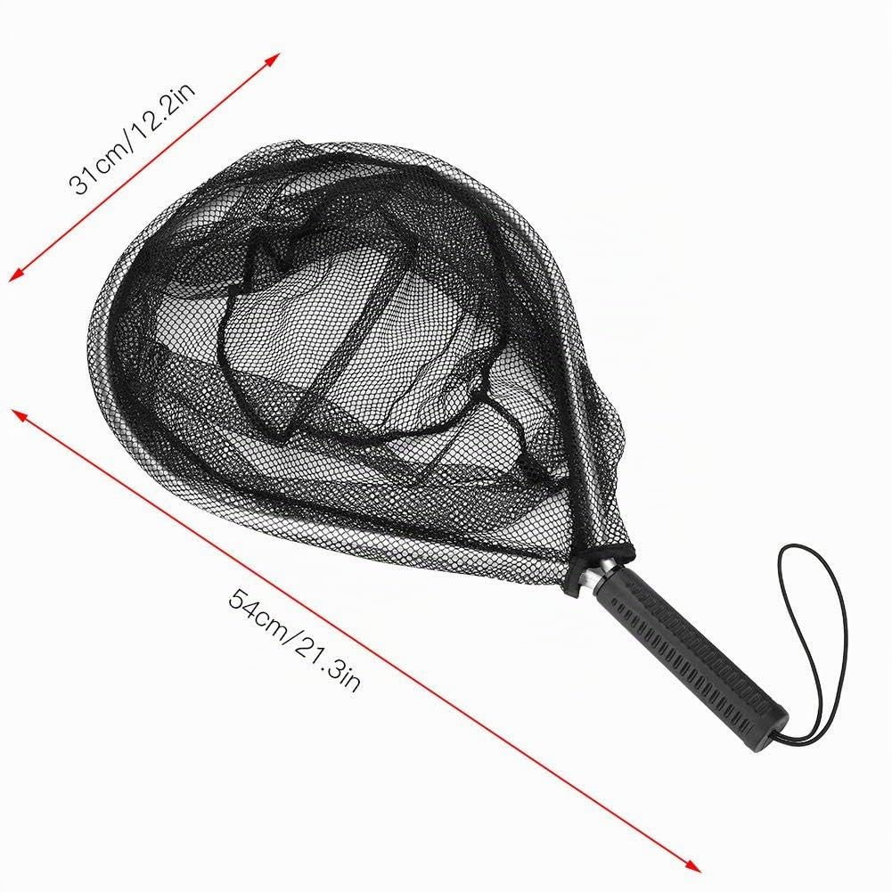 Dioche Filet à gain de pêche, cadre en alliage d'aluminium, filet d'atterrissage de pêche à mouche pour pêche en plein air