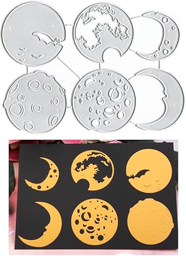 Miniatura 7 de Juego de plantillas de metal para decoración de tarjetas y álbumes de recortes, 6 unidades de troqueles de corte en relieve para decoración de