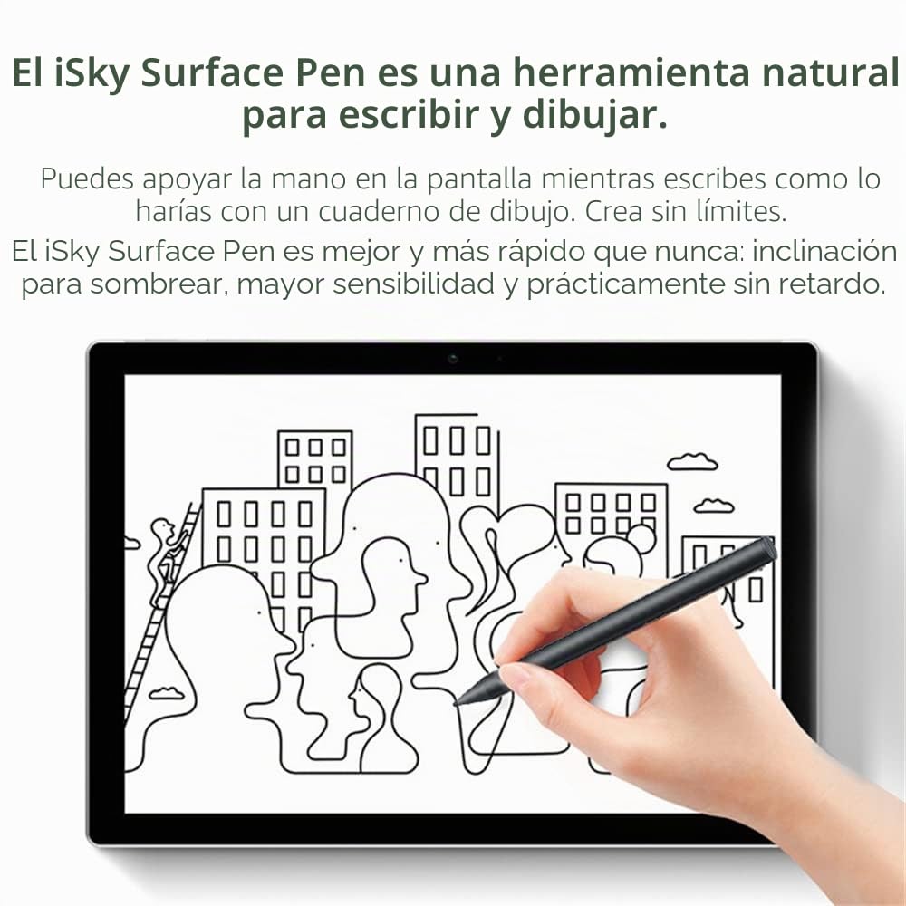 Lápiz Stylus Solo para Lenovo Tab P11 Pro,11.5" TB-J706F,Lápiz táctil Recargable para tabletas (Negro)