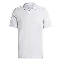 adidas Homme SQUADRA25 Cotton Polo, Team Light Grey/White