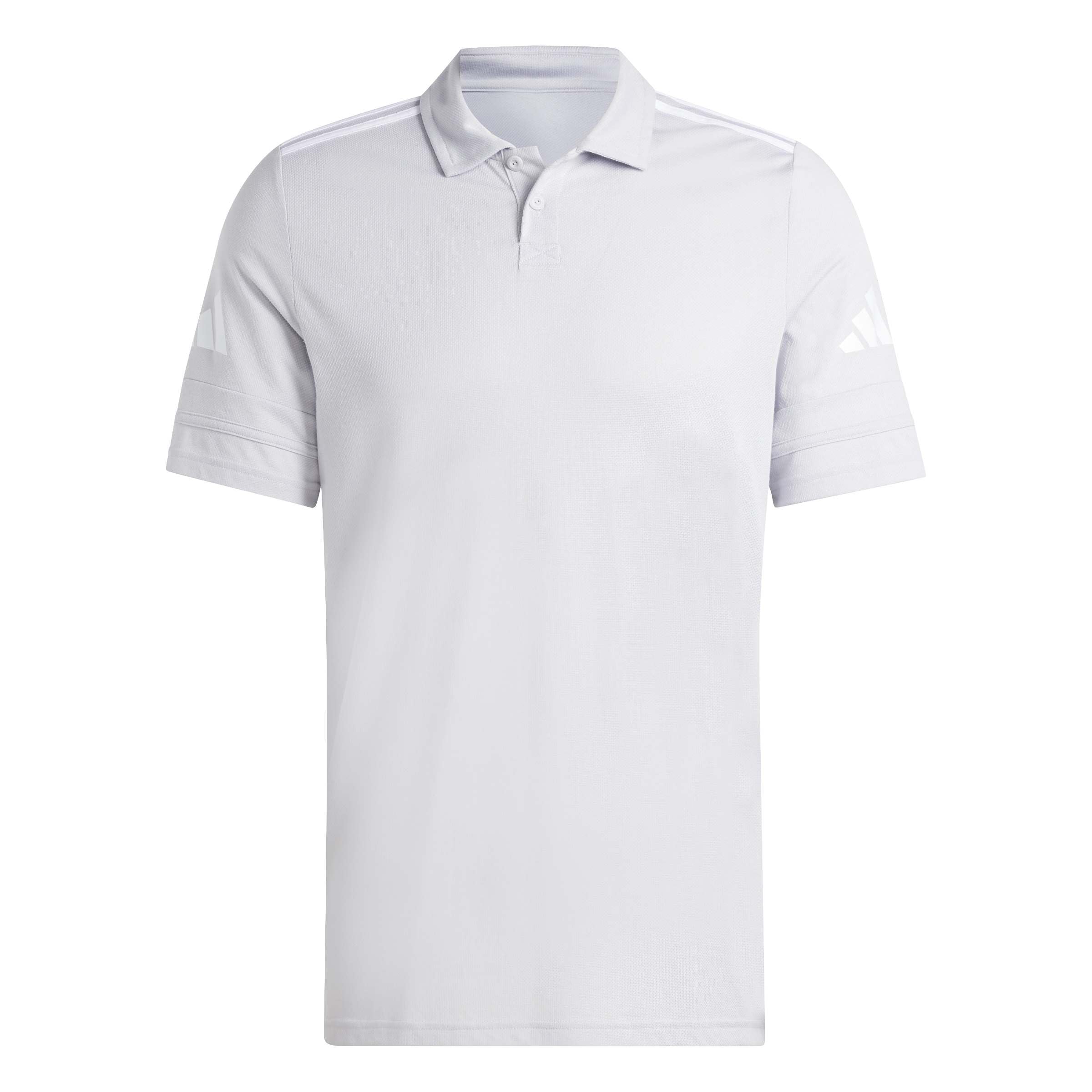 adidas Men's Squadra25 Cotton Polo Shirt, Team Light Grey/White, L Tall