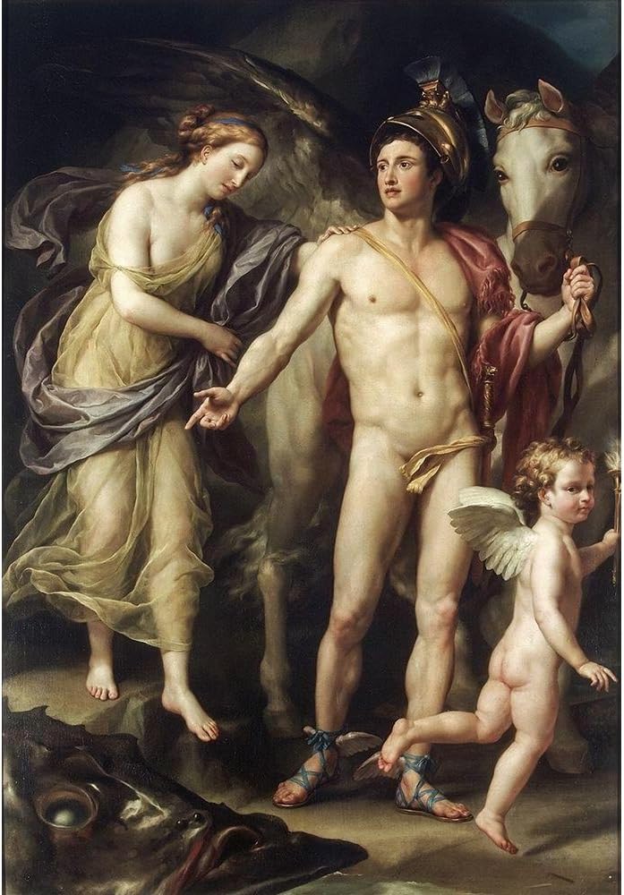 ArtDirect Perseus and Andromeda Unframed Art Print Giclee Poster by Mengs, Anton Raphael - Ready for Framing with Customization Sizes 7x10, 10x14, 14x20, 24x35, 33x48, and 42x60 Inches
