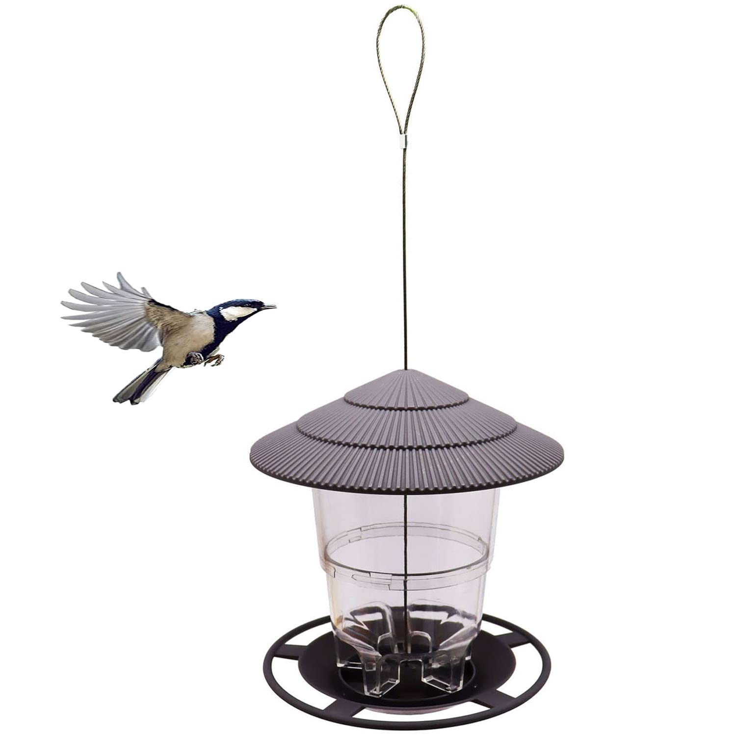 Casetta Per Uccelli Gardigo In Legno Con Tetto In Erba - Rifugio E Nido Per Cinciallegre E Fringuelli - Foto 6