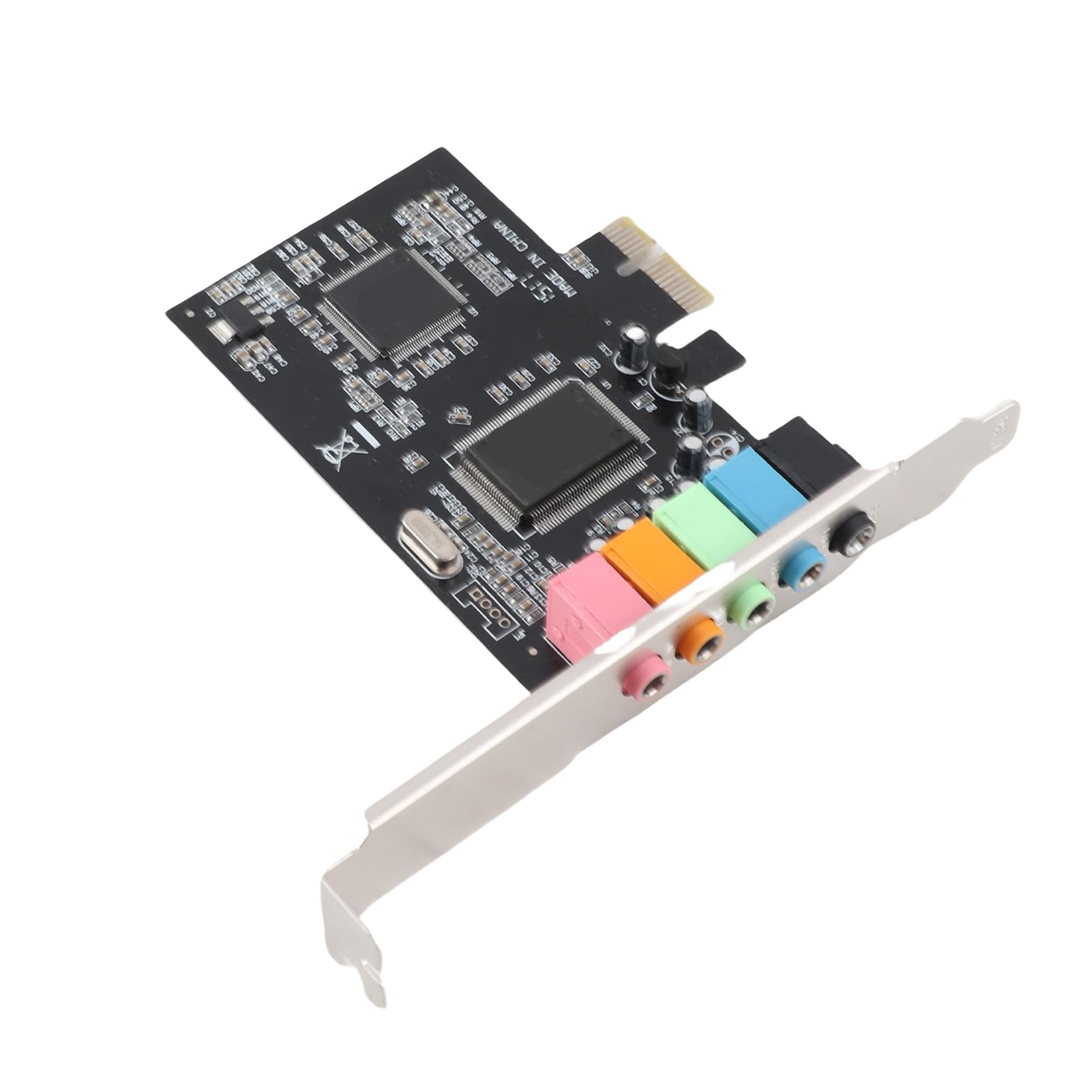 Channel Sound Card Chip 32bit PCI Express x1 slot, 6 Channel CMI8738 Chip Pcie 5.1 Audio Card, for/for XP/for VISTA/for / 8/10 Linux