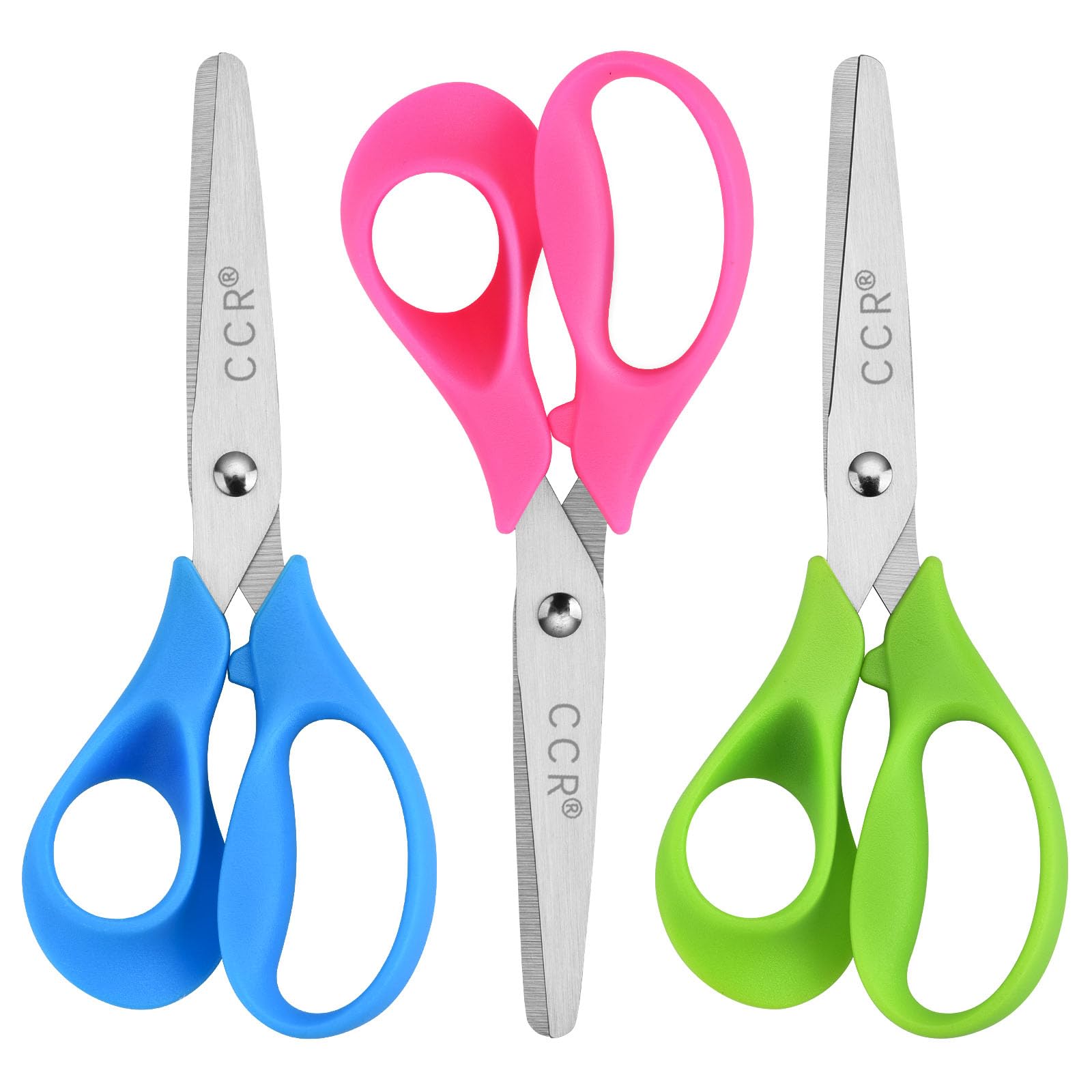 Set Di 10 Forbici Per Bambini – Sicure, Punta Arrotondata, Zig Zag E Per Mancini, Colorate, Per Lavoretti Fai Da Te - 6