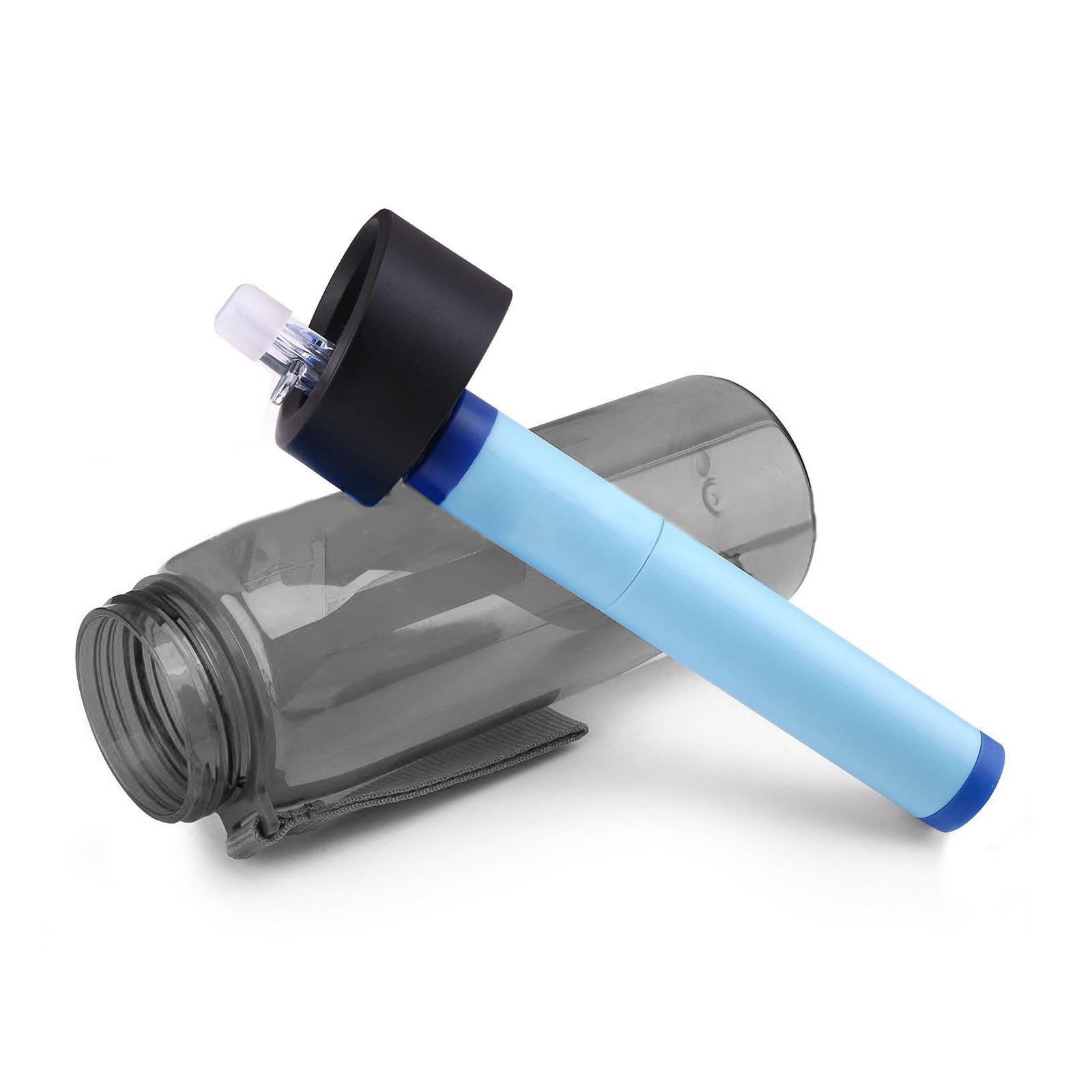 Bouteille d ' Eau filtrée, Bouteille de Filtre à Eau de 0, 01 microns, purificateur réutilisable pour randonnée, Voyage, Camping, purificateur pour Voyage, Survie, Boisson