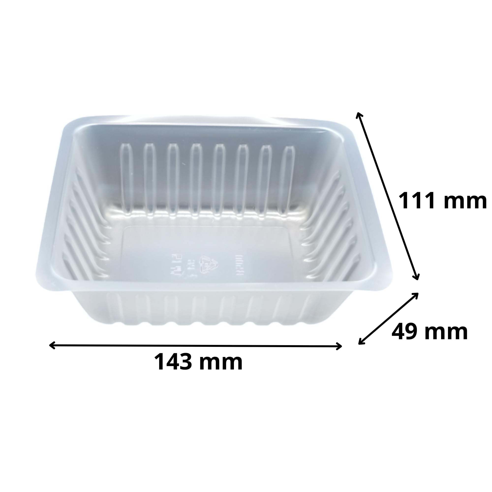Générique 500 barquettes charcutières 500 cc en plastique transparent – Emballage élégant et pratique pour frites, charcuterie, salades et produits frais