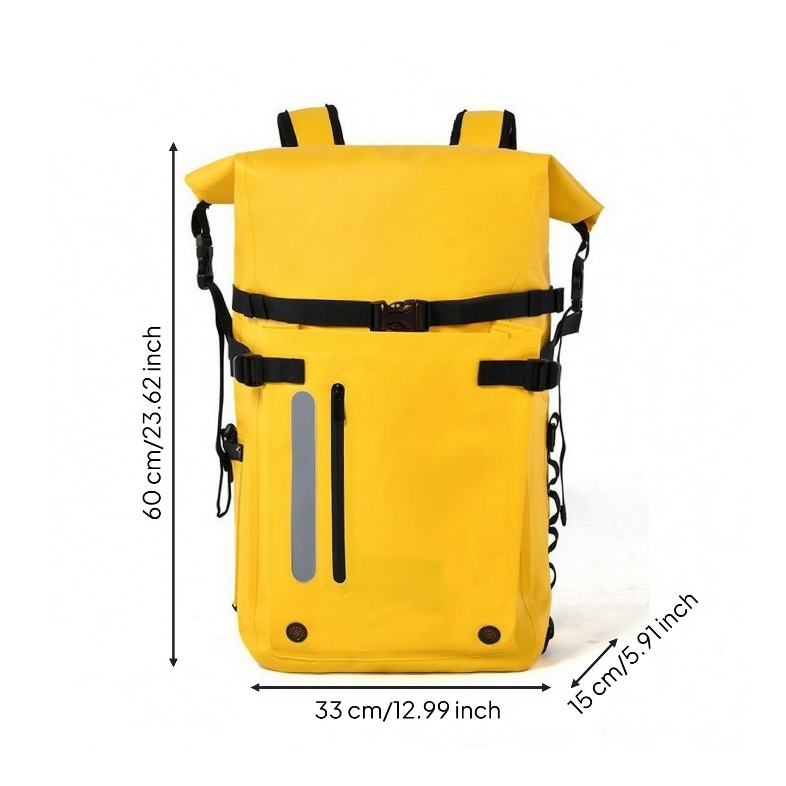 TISHITA Zaino da Outdoor Ermetico, Giallo, Giallo, 30 L